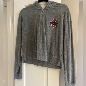 American Eagle Tailgate Ohio State Quarter-Zip Hoodie